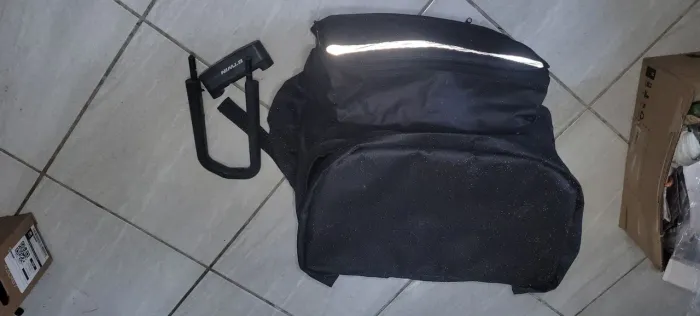 Bag grande de entregador + cadeado ulock para motos ou bikes