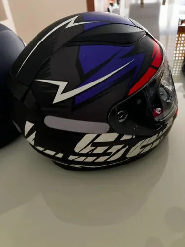 Capacete LS2 FF353 Rapid, tamanho 58, Azul e Vermelho. OFERTA (Baixou)