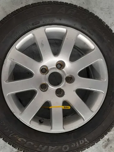 Roda Estepe Aro 15 Volkswagen Passat V6 B5 01 02 03 04 Prateado