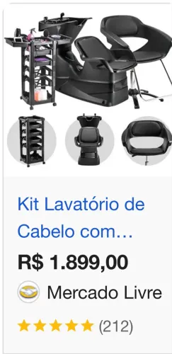 Kit salão semi novo