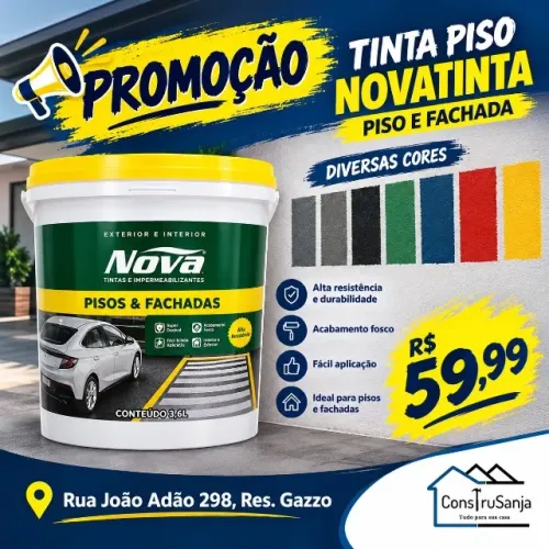 TINTA 3,6L Externa Piso e Fachada resistente