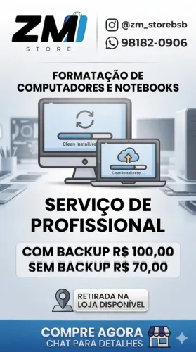 Formataçao de notebooks e computadores