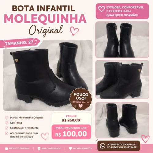 Bota infantil Molekinha 