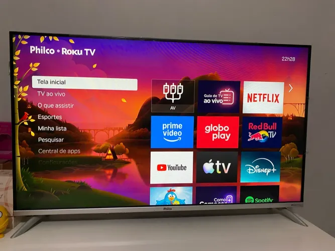 Linda tv smart borda infinita 43 polegadas Philco Roku