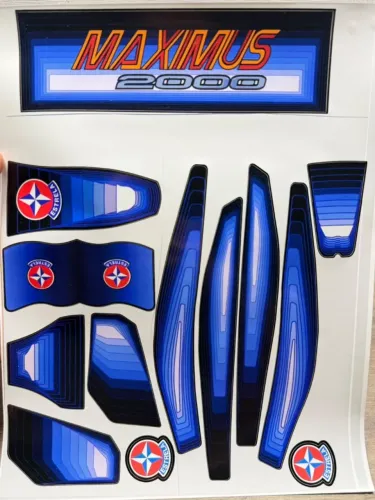 Adesivos Premium Maximus 2000 da Estrela iguais aos originais. N é Pegasus Colossus.