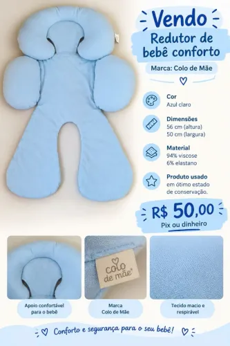 Redutor de bebê conforto