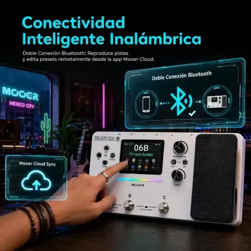 Pedaleira Mooer GE100 Pro com IA (NOVA)