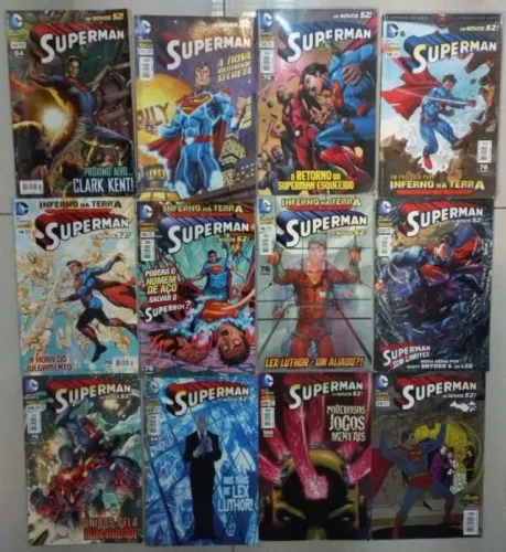 12 Hq Superman - 2ª Série/Panini - Dc Comics Os nOvos 52! 2013/2014 Vol 10- 11-12-13-14-15