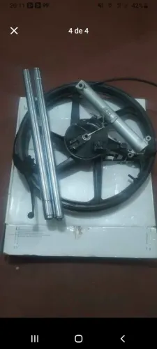 Vendo roda Scud completo com sistema de freio e canela da 150
