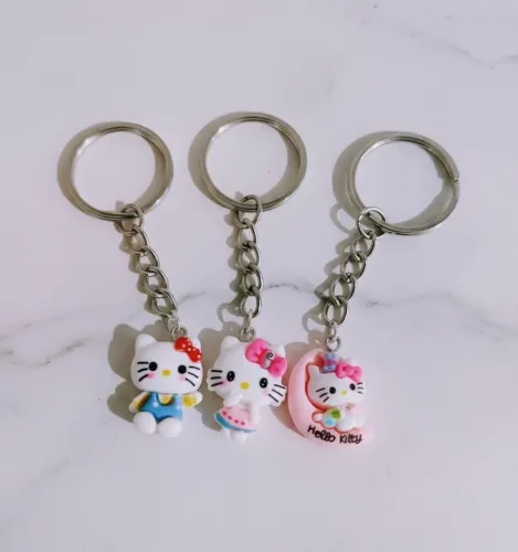 3 Chaveiros Hello Kitty - Novo