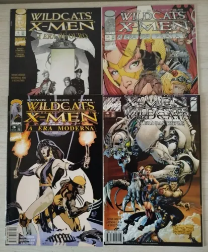 HQ Quadrinhos Wildcats e X-Men (completo em 4 edições)