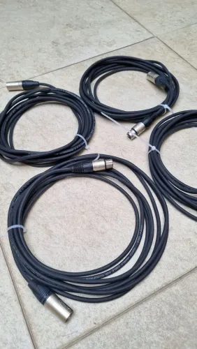 Cabos xrl microfone conectores neutrik 4 UNIDADES