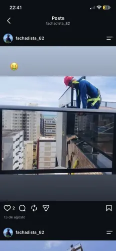 Serviços em fachada
