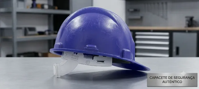 Capacete De Segurança Azul Para Construção Civil Epi