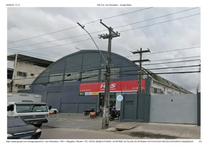 GALPÃO COMERCIAL PARA LOCAÇÃO 3.060 m2 - ESTRADA DOS REMÉDIOS - AFOGADOS