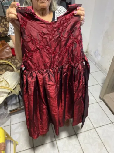 Vestido infantil vermelho