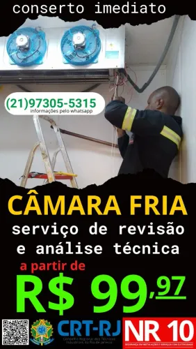CONSERTO IMEDIATO DE CÂMARAS FRIAS 24H 