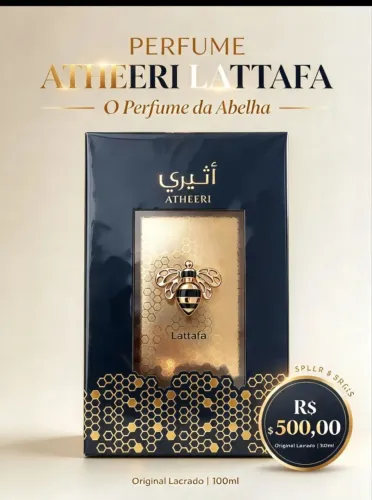 Atheeri Lattafa. O Famoso perfume da Abelha. Uma fragrância elegante, sofisticada.