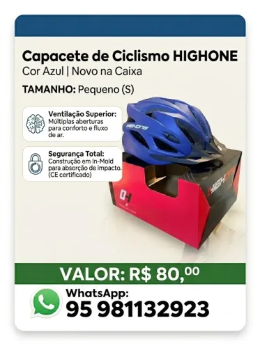 Vendo capacete de ciclismo