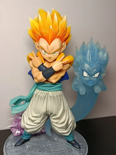 Action Figure Gotenks Super Saiyajin Dragon Ball Z Estátua com Fantasma