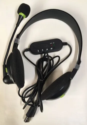 Fone de Ouvido Headset USB para Computador para Reunião Home Office ou Jogos - NOVO