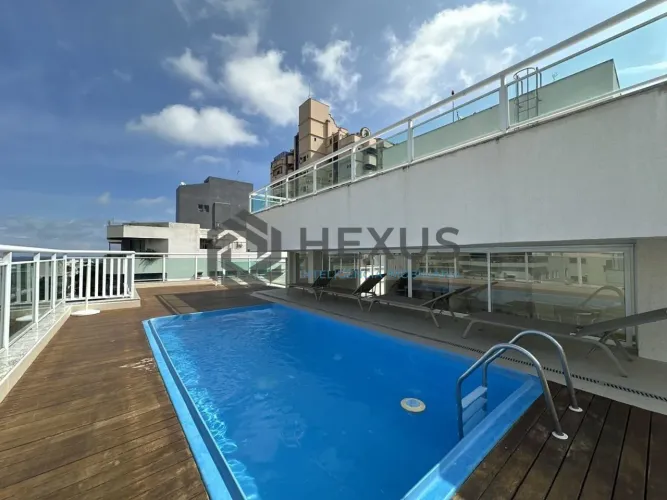 Apartamento com varanda e lazer na Brunella na Enseada, Guarujá