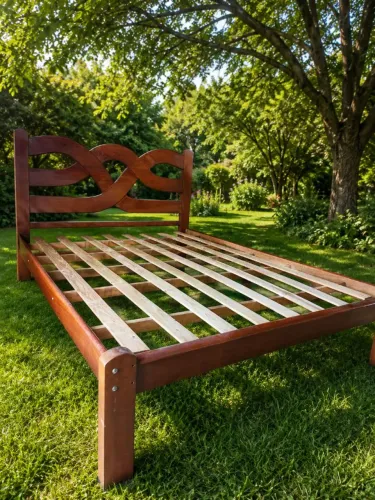 Cama de casal madeira maciça