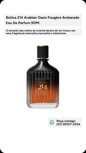 Botica 214 Arabian Oasis Fougère Ambarado Eau De Parfum 90Ml