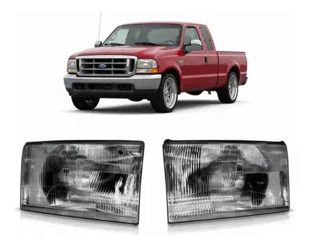 Par Farol Principal Ford F250 F350 F4000 1999 A 2006 Ambos Lados