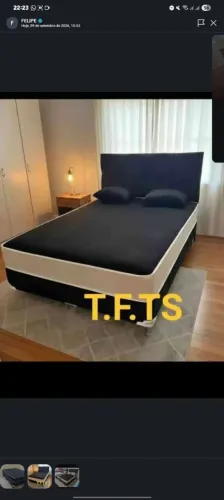 Cama box Casal padrão molas