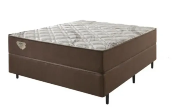 Cama Box + Colchão Casal Ecoflex Classic II (Molas Ensacadas) usada <br>
