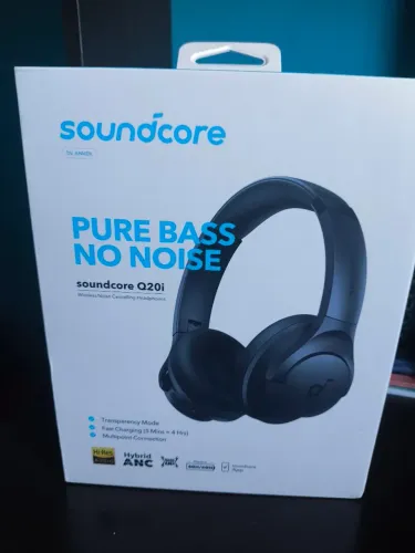 Fone Bluetooth Soundcore Anker Q20i com Cancelamento de Ruído (ANC) - Na Caixa