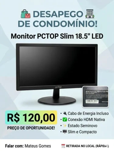 MONITOR LED 18,5 polegadas