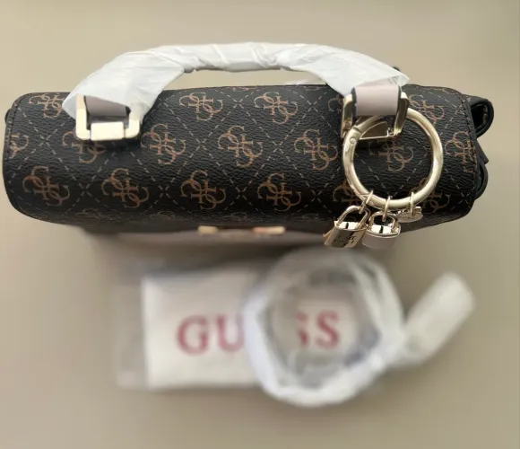 Bolsa Feminina Monograma Marrom com Kit Completo - Nova