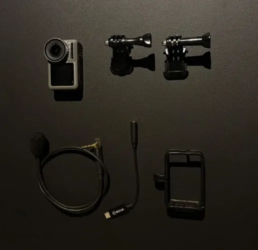 Osmo Action + mic motovlog store