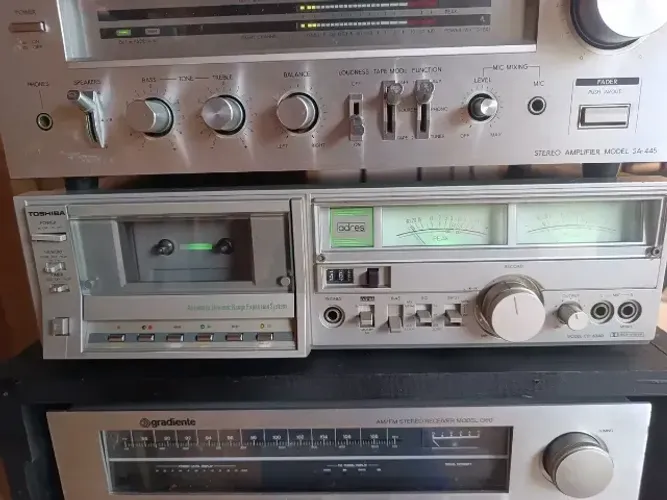 Tape Deck Toshiba Cd-60ad Funcionando Precisa Reparos Rj Entrego Ac Cartao.