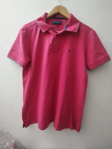Camiseta Polo Masculina Rosa Dudalina Tamanho M