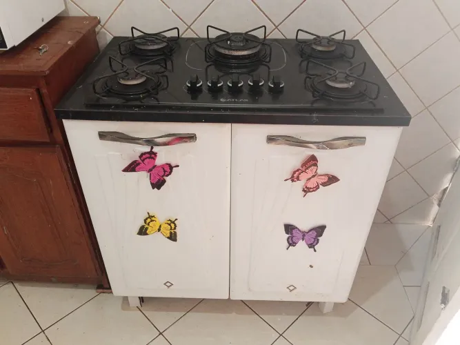 Cooktop 5 bocas com balcão