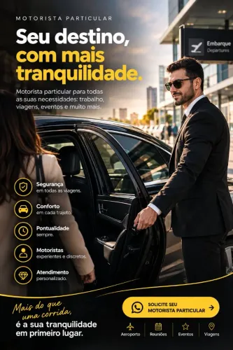 MOTORISTA PARTICULAR ( Universidades, Aeroportos, Eventos ) 