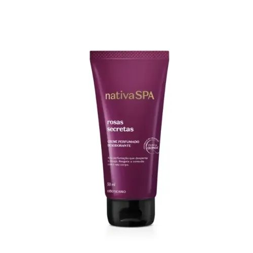 Creme Perfumado Desodorante Corporal Nativa Spa Rosas Secretas 50ml