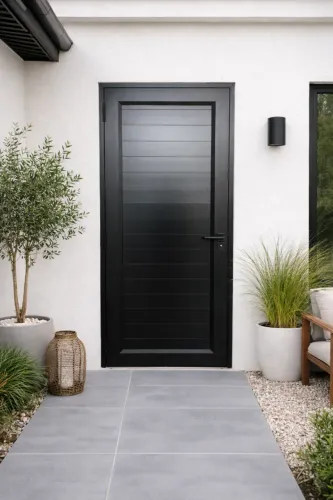 Porta De Aluminio com lambri 90x2,15 L.25