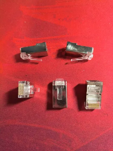 Conector de Rede RJ45 - 5 Unidades
