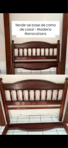 CAMA DE CASAL - BASE DE MADEIRA