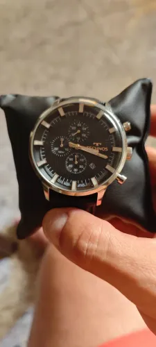 Relógio Technos Masculino Grandtech Aço Pulseira Couro