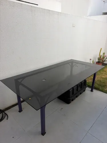 Mesa de vidro para escritório