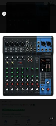 Mesa de som Yamaha 10 canais