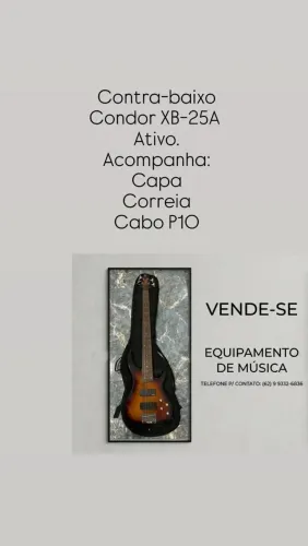 Baixo Condor XB-25A Ativo de 5 cordas + Acessório.