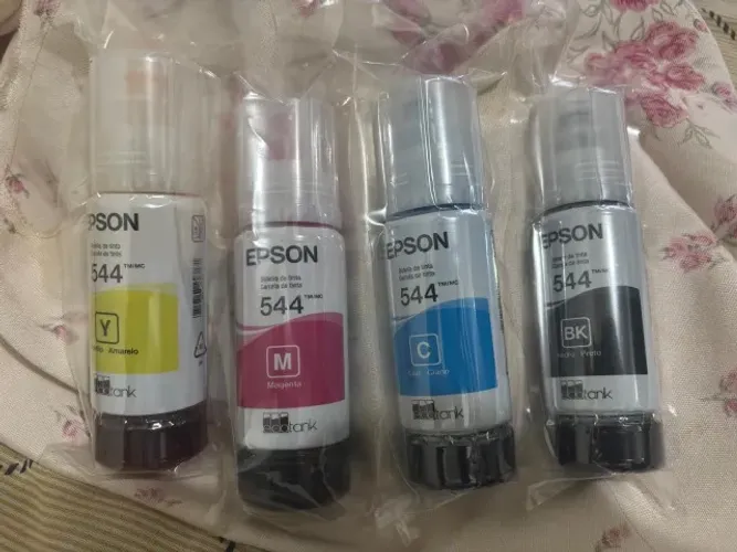 Refil De Tinta Para L1250/l3110/l3150/l3210/l3250/l5190/l5290/l5590 Kit 04 Cores