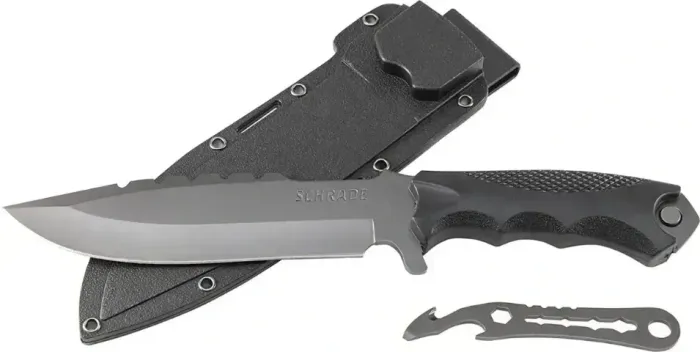 Faca Lâmina Lisa Com Dorso Serrilhado Schrade Schf27