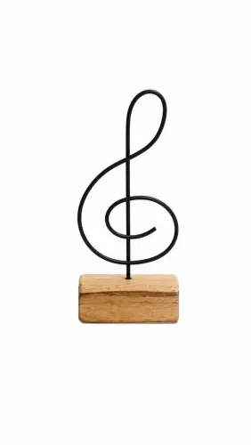 Escultura Minimalista Clave de Sol